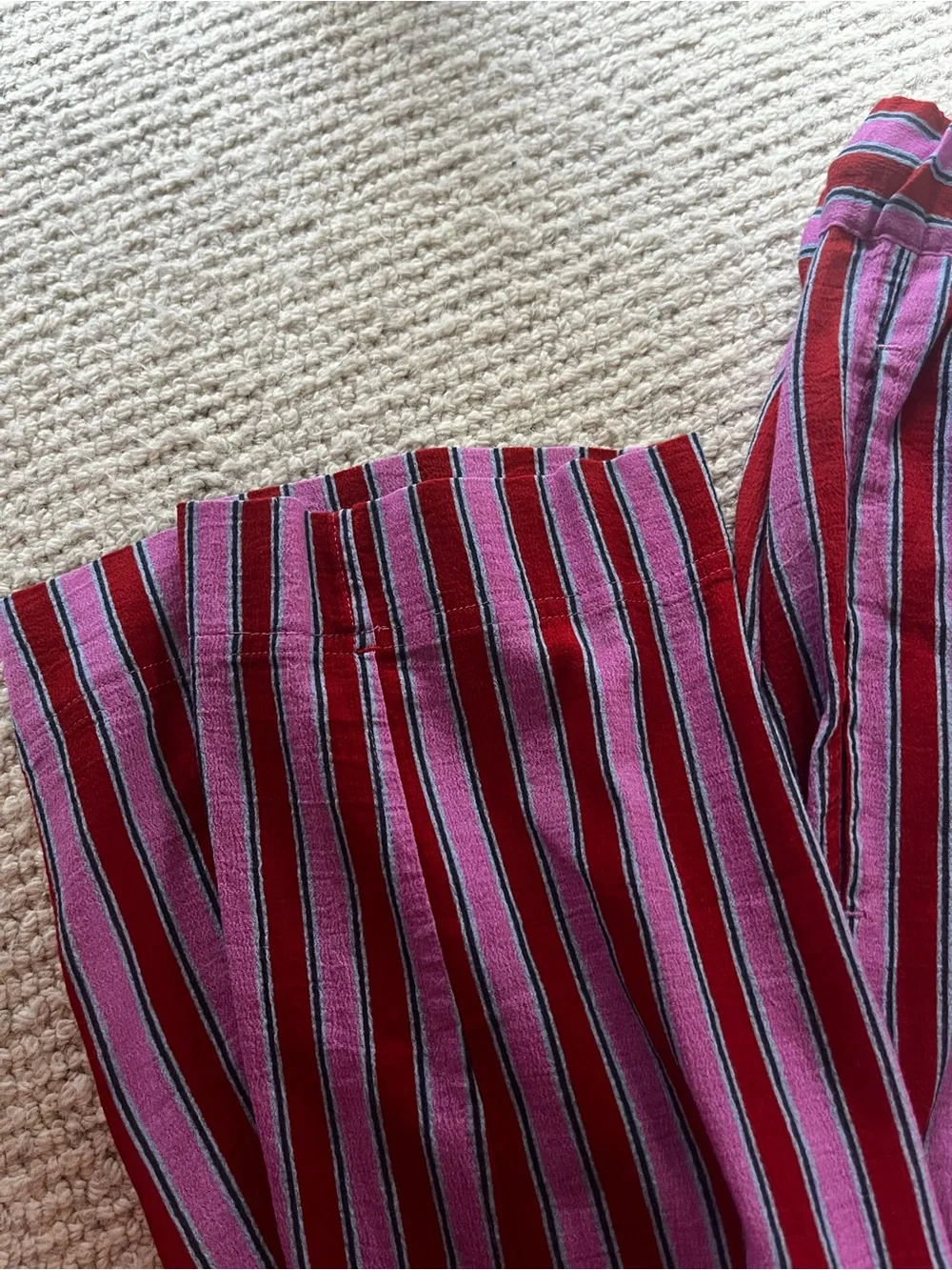 XiRENA Pink and Red Striped Ankle Pants - Picture 5 of 7